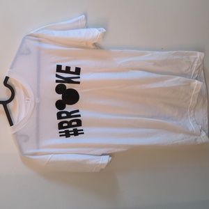 Disney Broke Dad Shirt Small White